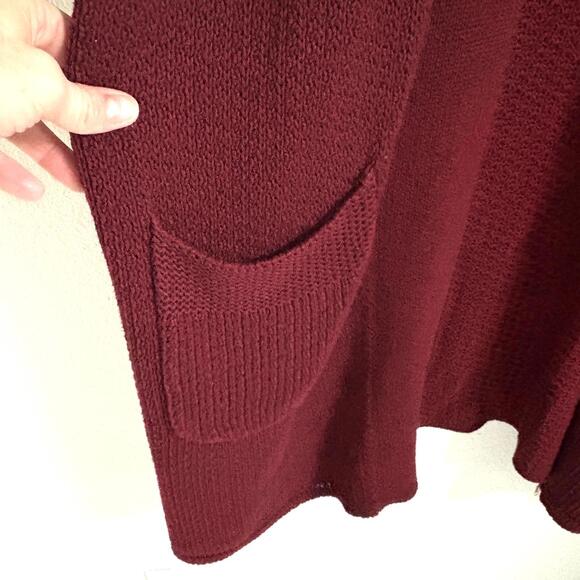 torrid | Women’s Maroon Burgundy Long Open Front Cardigan Size 3X - Picture 3 of 6